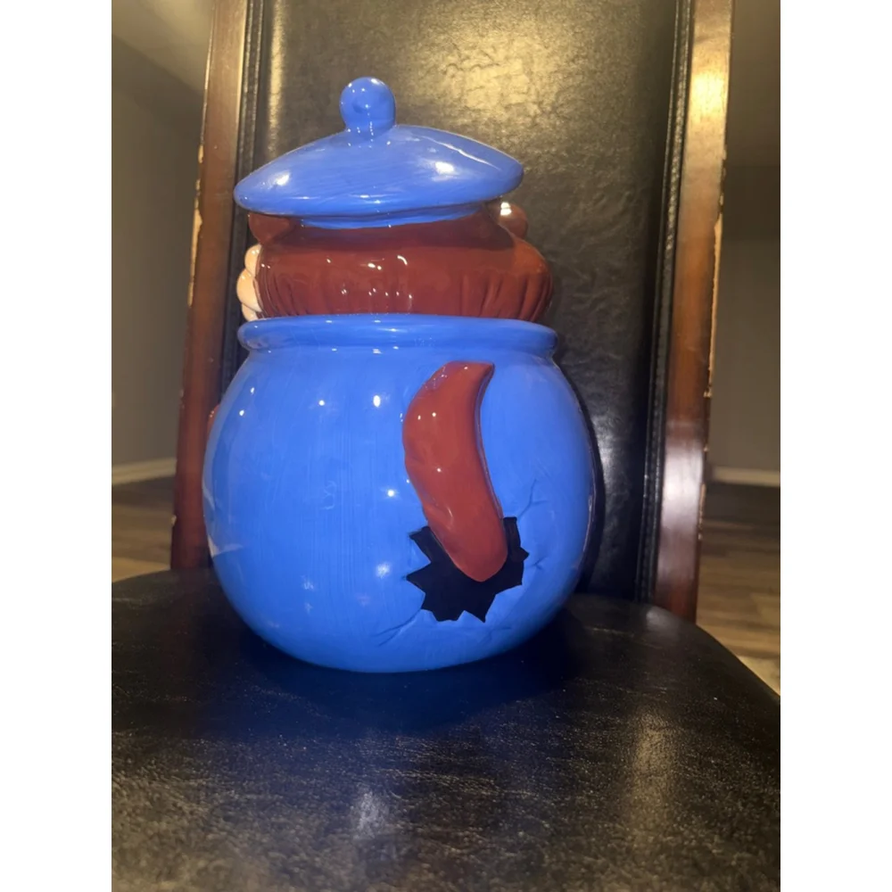 Vintage Taz / Tasmanian Devil Blue 1997 Warner Bros Cookie Jar - new with box